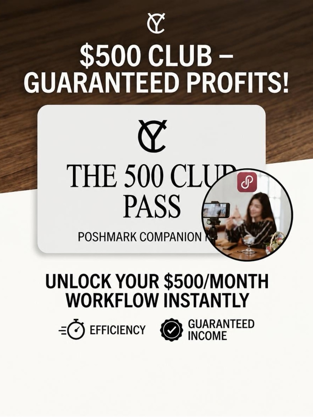 The 500 Club Part-Time Profit Blueprint Reseller Guide Masterclass Card
